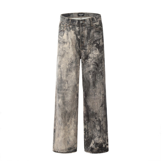 Vervin Camo Tie-dye Splash-ink Jeans